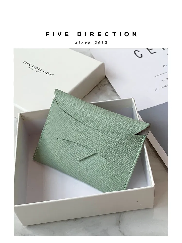 Cute Women Black Vegan Leather Slim Card Holder Card Wallets Slim Change Wallet Credit Card Holder For Women