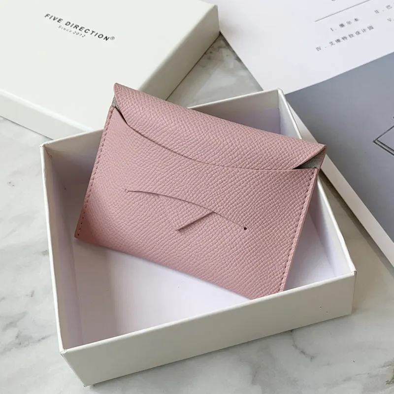 Cute Women Black Vegan Leather Slim Card Holder Card Wallets Slim Change Wallet Credit Card Holder For Women