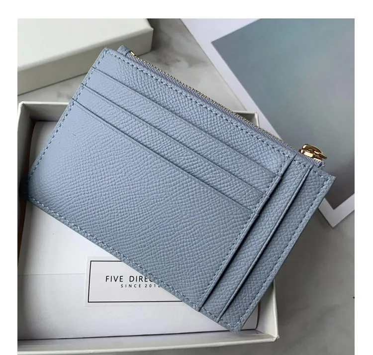 Cute Women Black Vegan Leather Slim Card Wallet Card Holder Wallet Change Wallet For Women