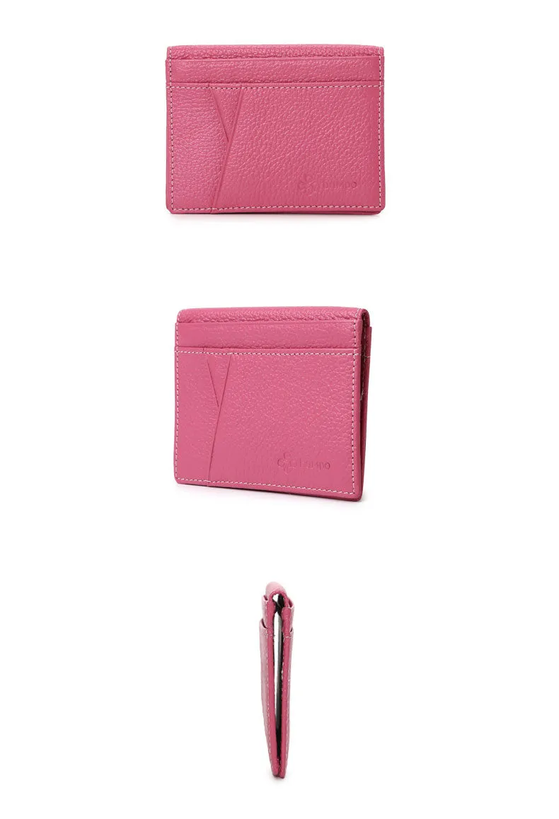 Cute Women Blue Leather Card Holder Slim Card Wallet Blue Card Holder Credit Card Holder For Women