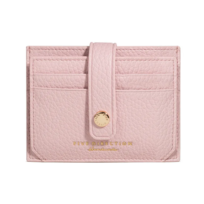 Cute Women Blue Vegan Leather Small Card Holder Card Wallet Slim Card Holder Credit Card Holder For Women