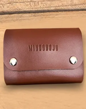 Cute Women Brown Leather Card Holders Coin Wallet Multi Card Wallet For Women