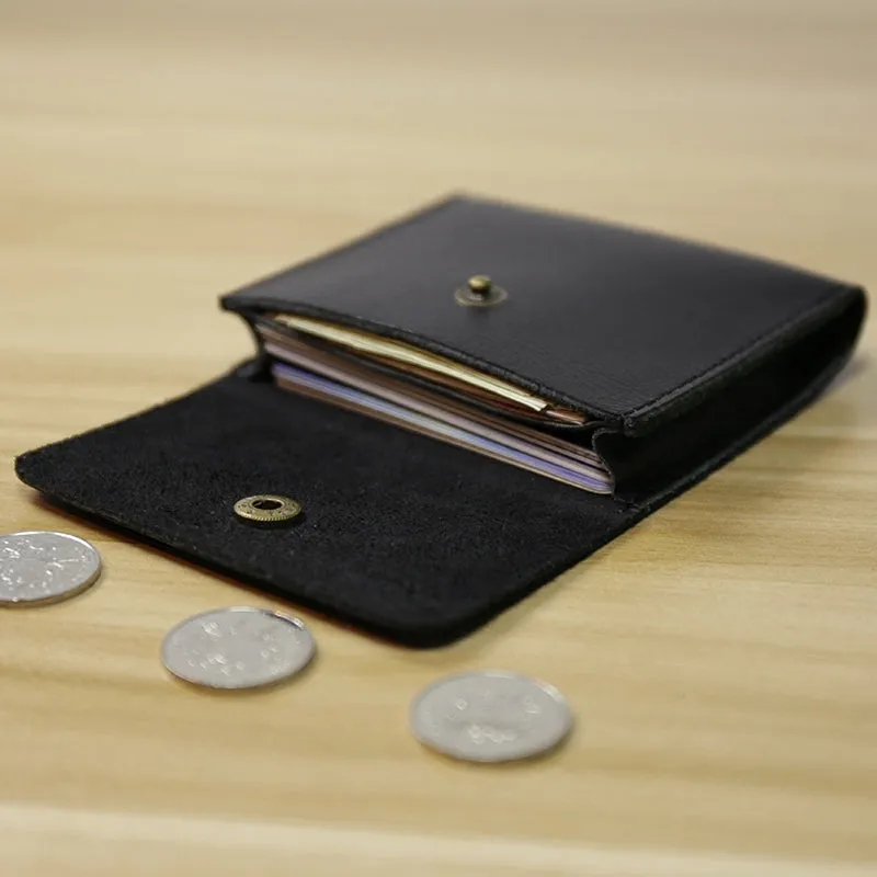 Cute Women Coffee Leather Card Wallet Coin Wallets Mini Change Wallets For Women