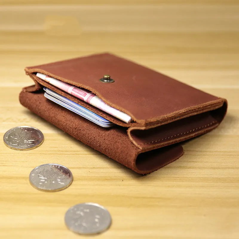 Cute Women Coffee Leather Slim Card Wallet Sunflower Coin Wallets Mini Change Wallets For Women