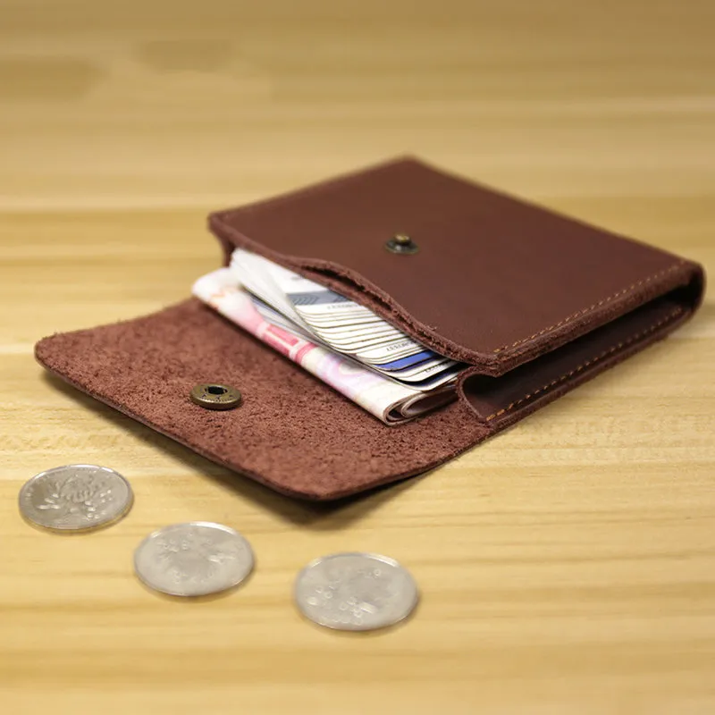Cute Women Coffee Leather Slim Card Wallet Sunflower Coin Wallets Mini Change Wallets For Women
