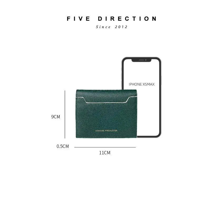Cute Women Dark Coffee Leather Card Holders Slim Card Wallet Card Holder Wallet For Women
