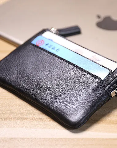 Cute Women Gray Leather Mini Card Wallet Coin Wallets Slim Change Wallets For Women
