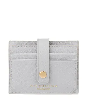 Cute Women Gray Vegan Leather Small Card Holder Card Wallet Slim Card Holder Credit Card Holder For Women