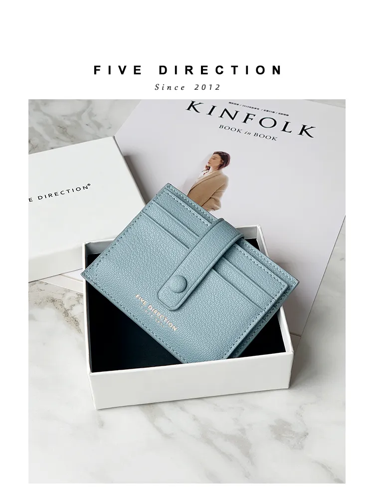 Cute Women Gray Vegan Leather Small Card Holder Card Wallets Slim Card Holders Credit Card Holder For Women