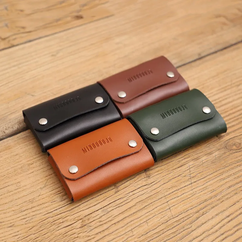 Cute Women Green Leather Card Holders Coin Wallet Multi Card Wallet For Women