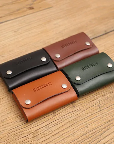 Cute Women Green Leather Card Holders Coin Wallet Multi Card Wallet For Women