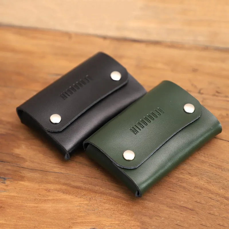 Cute Women Green Leather Card Holders Coin Wallet Multi Card Wallet For Women