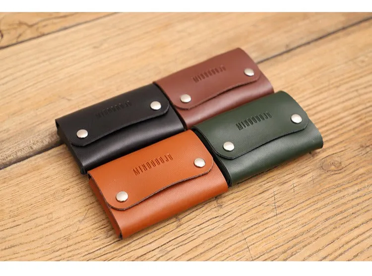 Cute Women Green Leather Card Holders Coin Wallet Multi Card Wallet For Women