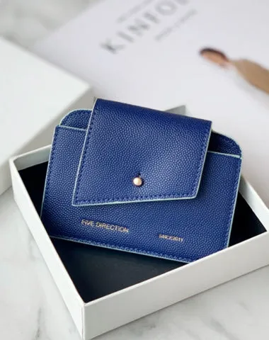 Cute Women Green Leather Card Holders Slim Card Wallet Coin Holder Change Wallet For Women