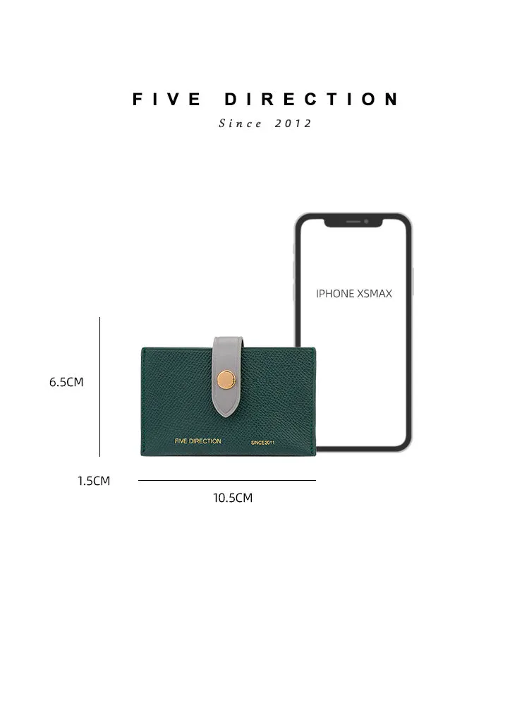 Cute Women Green Small Leather Card Holders Slim Card Wallet Green Credit Card Holder For Women