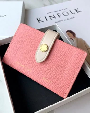 Cute Women Green Small Leather Card Holders Slim Card Wallet Green Credit Card Holder For Women