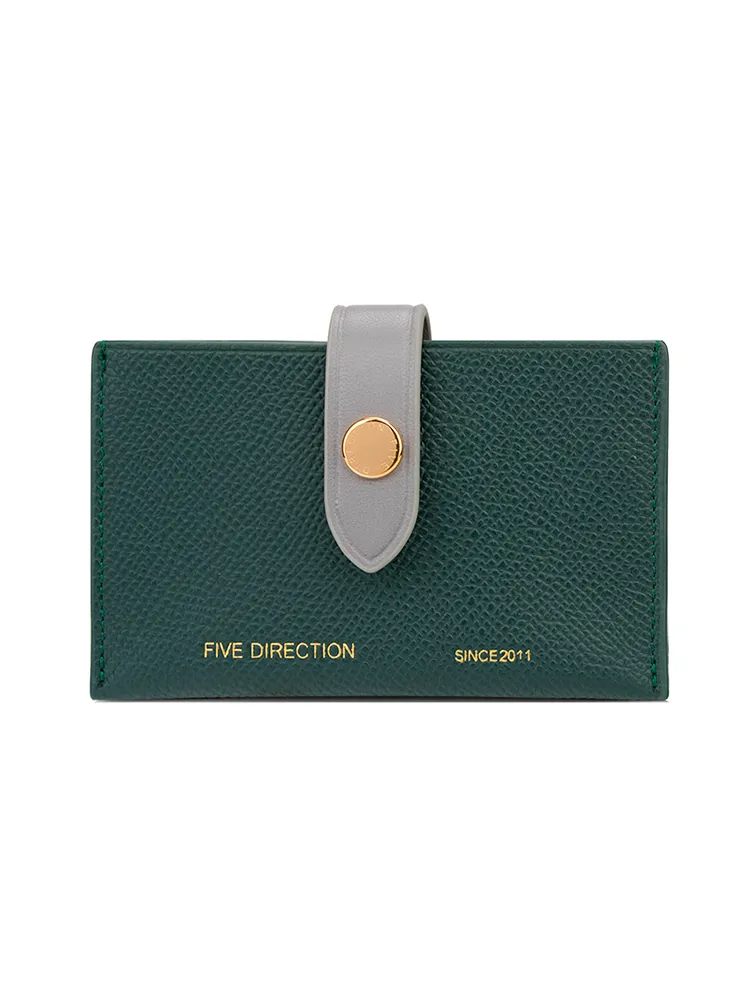 Cute Women Green Small Leather Card Holders Slim Card Wallet Green Credit Card Holder For Women