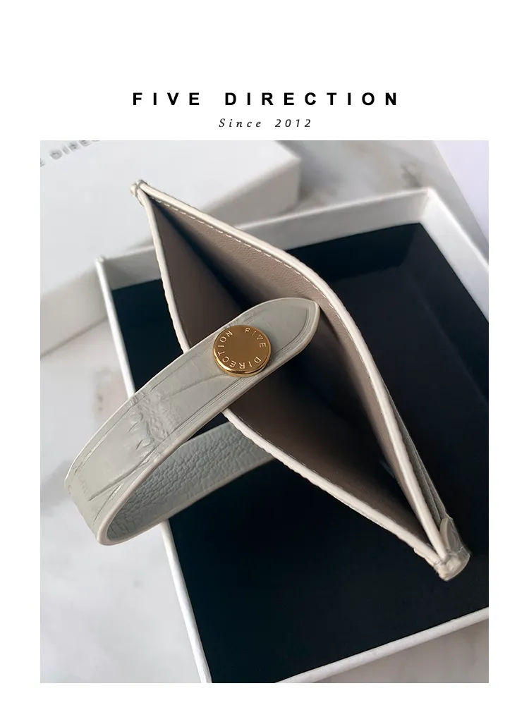 Cute Women Green Vegan Leather Card Holder Crocodile Pattern Card Holder Wallets Slim Credit Card Holder For Women