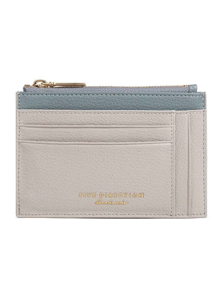 Cute Women Green Vegan Leather Slim Card Holders Small Card Wallet Card Holder Credit Card Holder For Women