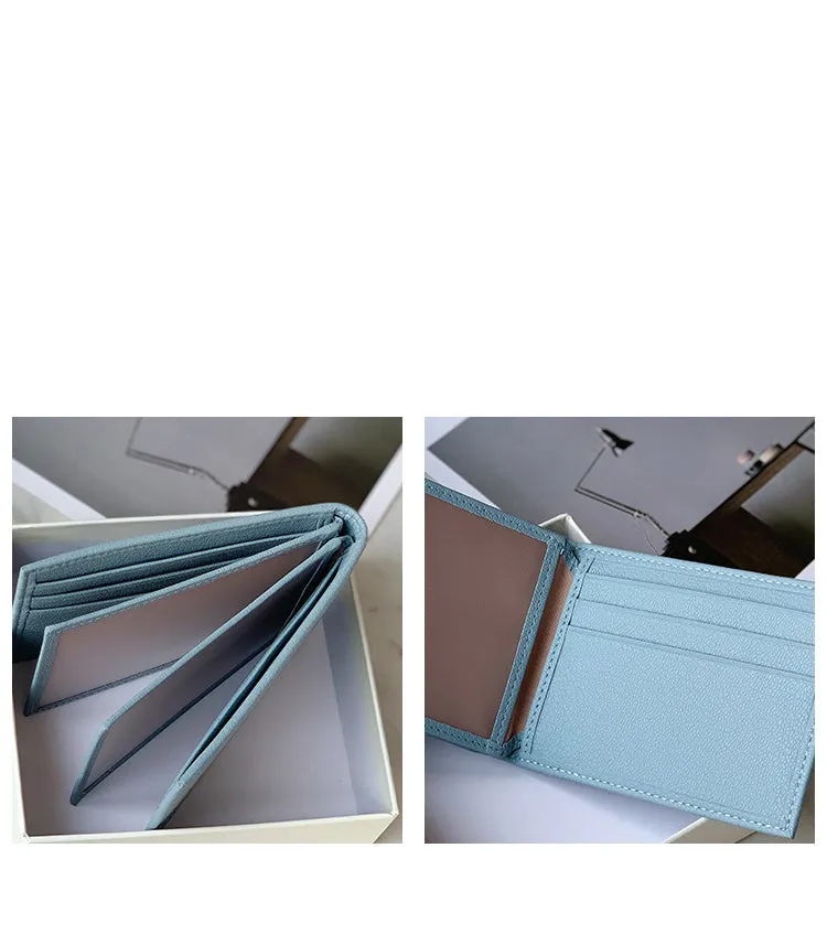 Cute Women Khaki SheepSkin Slim Card Holders Small Card Wallet Card Holder License Holder For Women