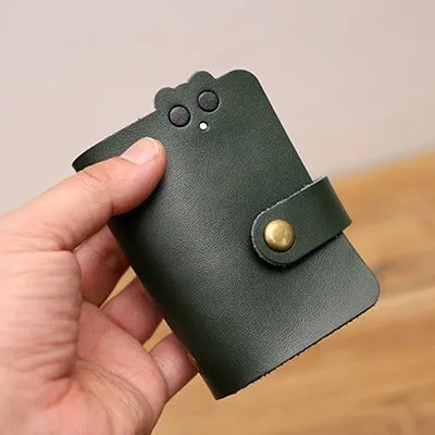 Cute Women Leather Card Holder Credit Card Wallet Bear Multi Card Wallet For Women