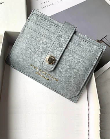 Cute Women Pink Sheepskin Card Holder Slim Card Wallet Pink Small Card Holder Credit Card Holder For Women