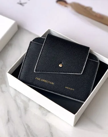 Cute Women Red Leather Card Holders Slim Card Wallet Coin Holder Change Wallet For Women