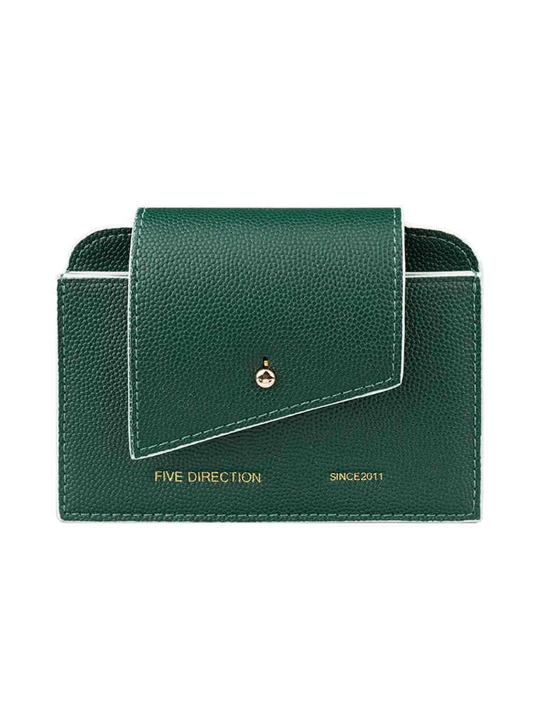 Cute Women Red Leather Card Holders Slim Card Wallet Coin Holder Change Wallet For Women