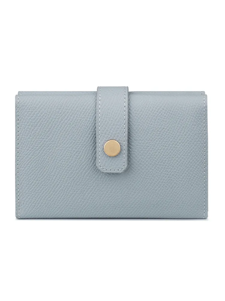 Cute Women Red Leather Trifold Card Holder Card Holder Wallet Slim Card Wallet For Ladies