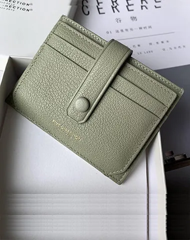 Cute Women Red Sheepskin Card Holder Slim Card Wallet Red Card Holder Credit Card Holder For Women