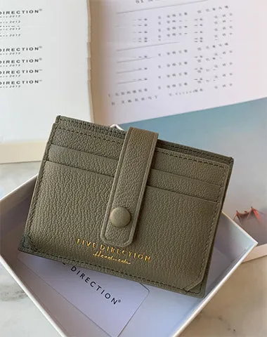 Cute Women Red Sheepskin Card Holder Slim Card Wallet Red Card Holder Credit Card Holder For Women
