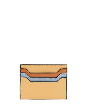 Cute Women Yellow Leather Card Holder Contrast Color Card Wallet Card Holder Credit Card Holder For Women