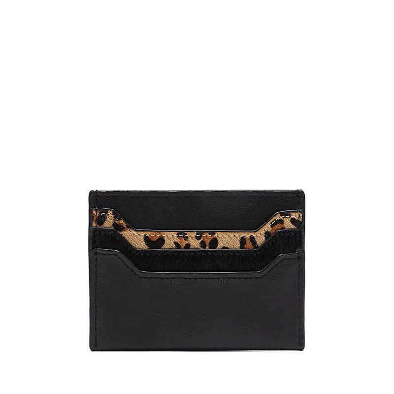 Cute Women Yellow Leather Card Holder Contrast Color Card Wallet Card Holder Credit Card Holder For Women