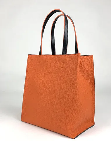 Cute Womens Green Leather Tote Bag Best Tote Handbag Small Shopper Bag Purse for Ladies