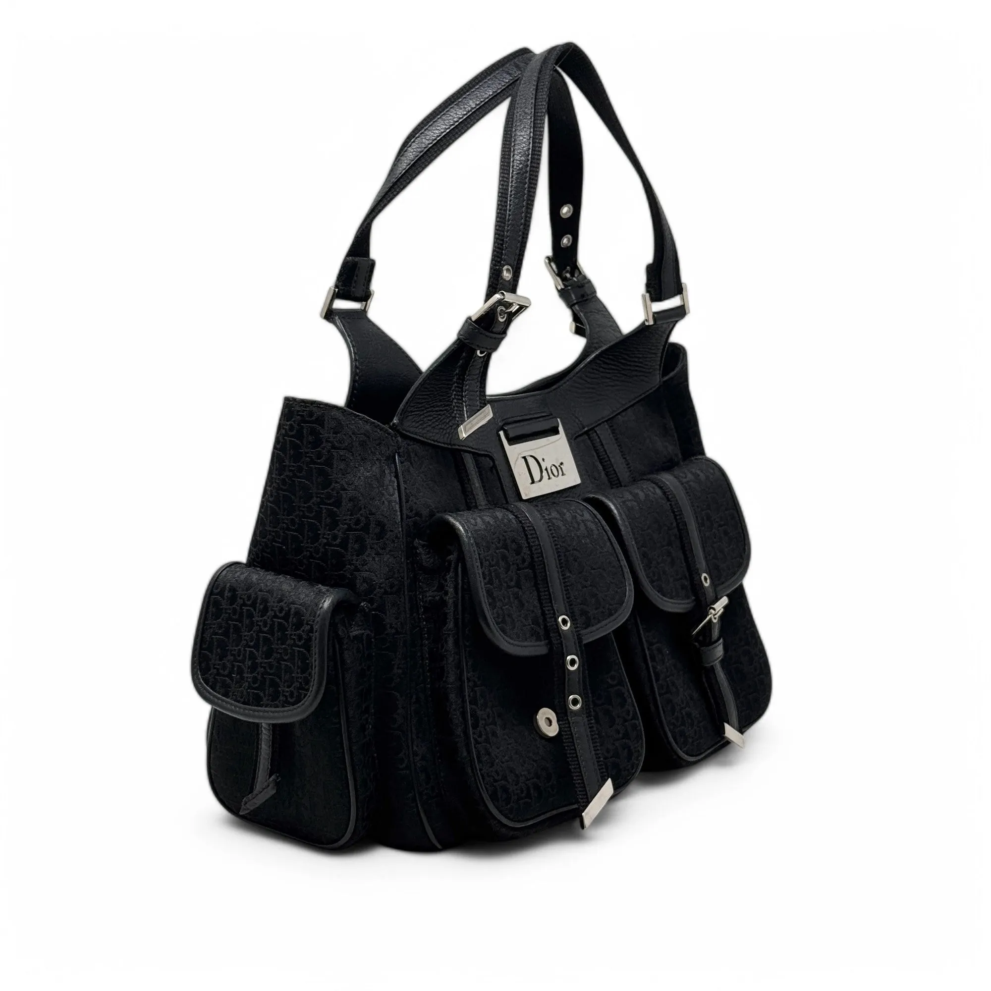 Dior Black Diorissimo Street Chic Hobo