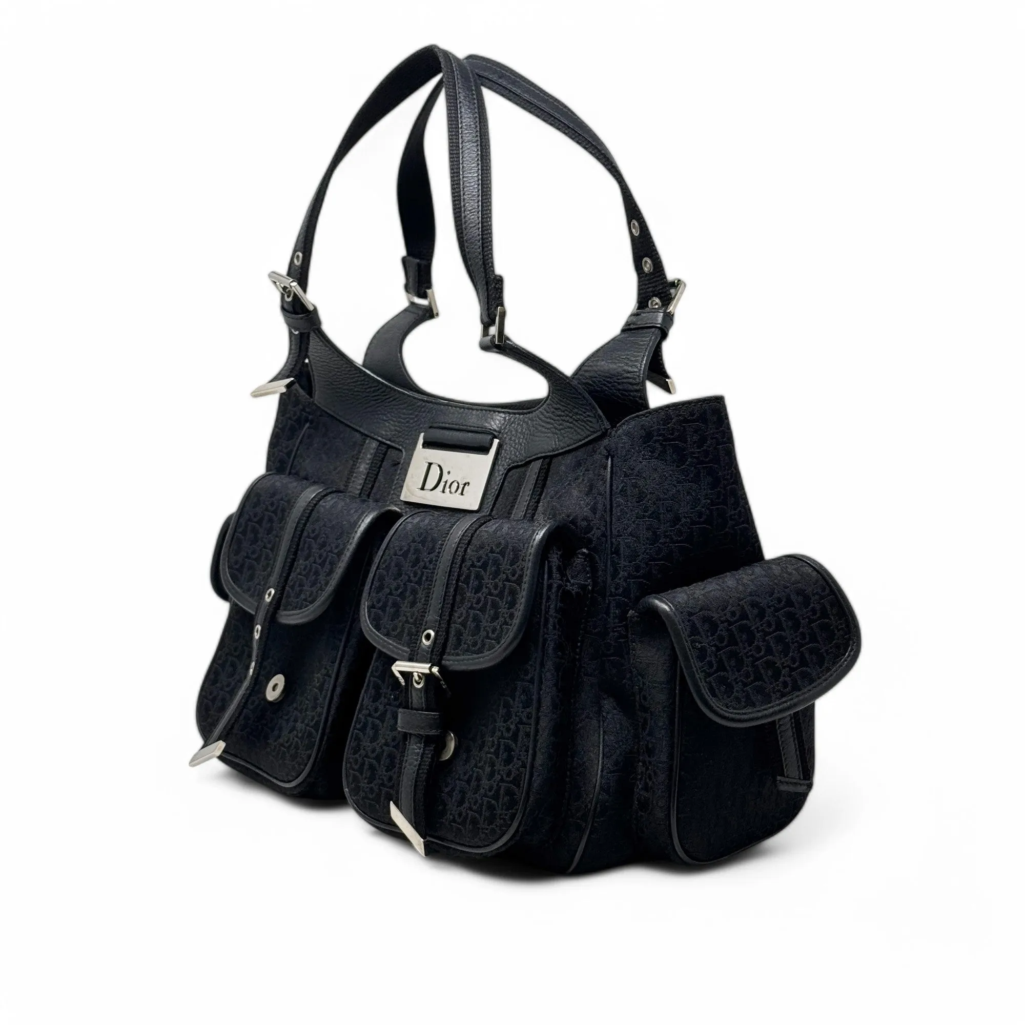 Dior Black Diorissimo Street Chic Hobo