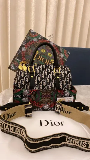 Dior Canvas Exterior Satchel/Top Handle Handbags