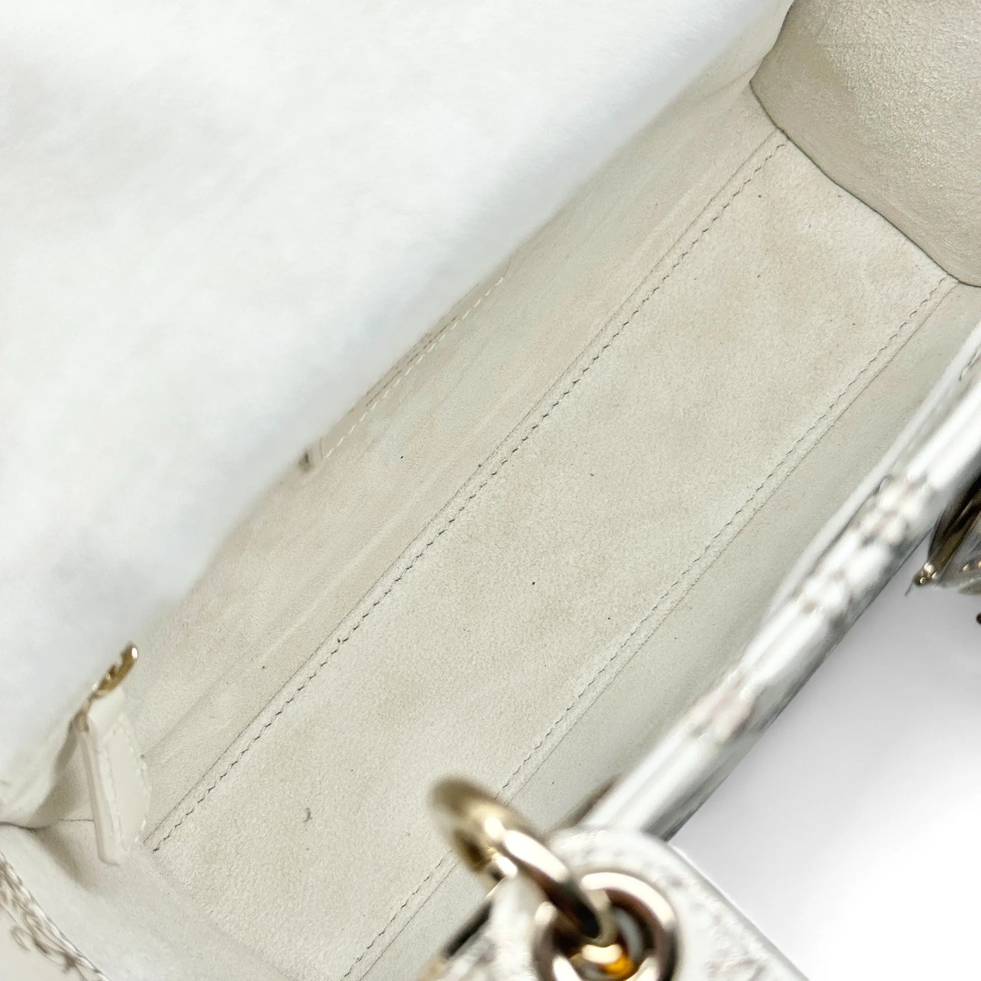 Dior Latte Small Cabinet de Curiosit??s Lady Dior Bag