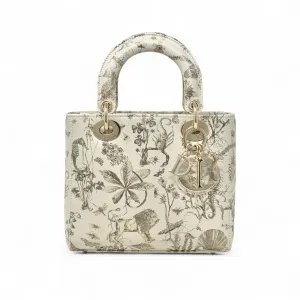 Dior Latte Small Cabinet de Curiosit??s Lady Dior Bag