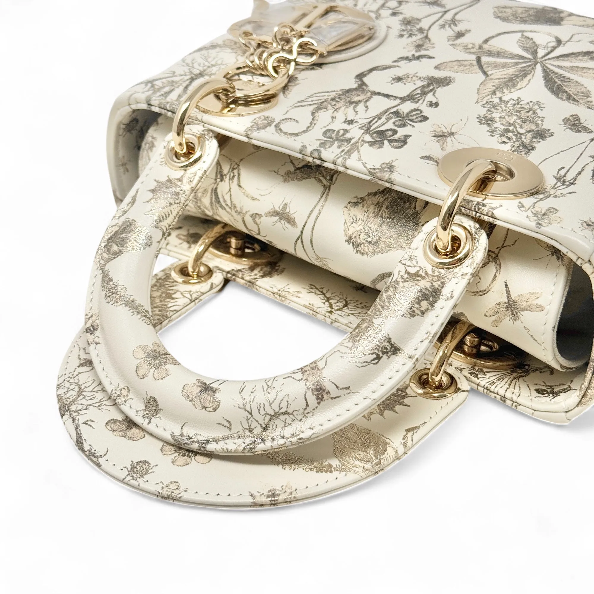 Dior Latte Small Cabinet de Curiosit??s Lady Dior Bag