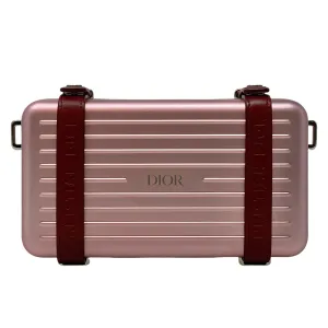 Dior x Rimowa Rose Aluminum Personal Clutch