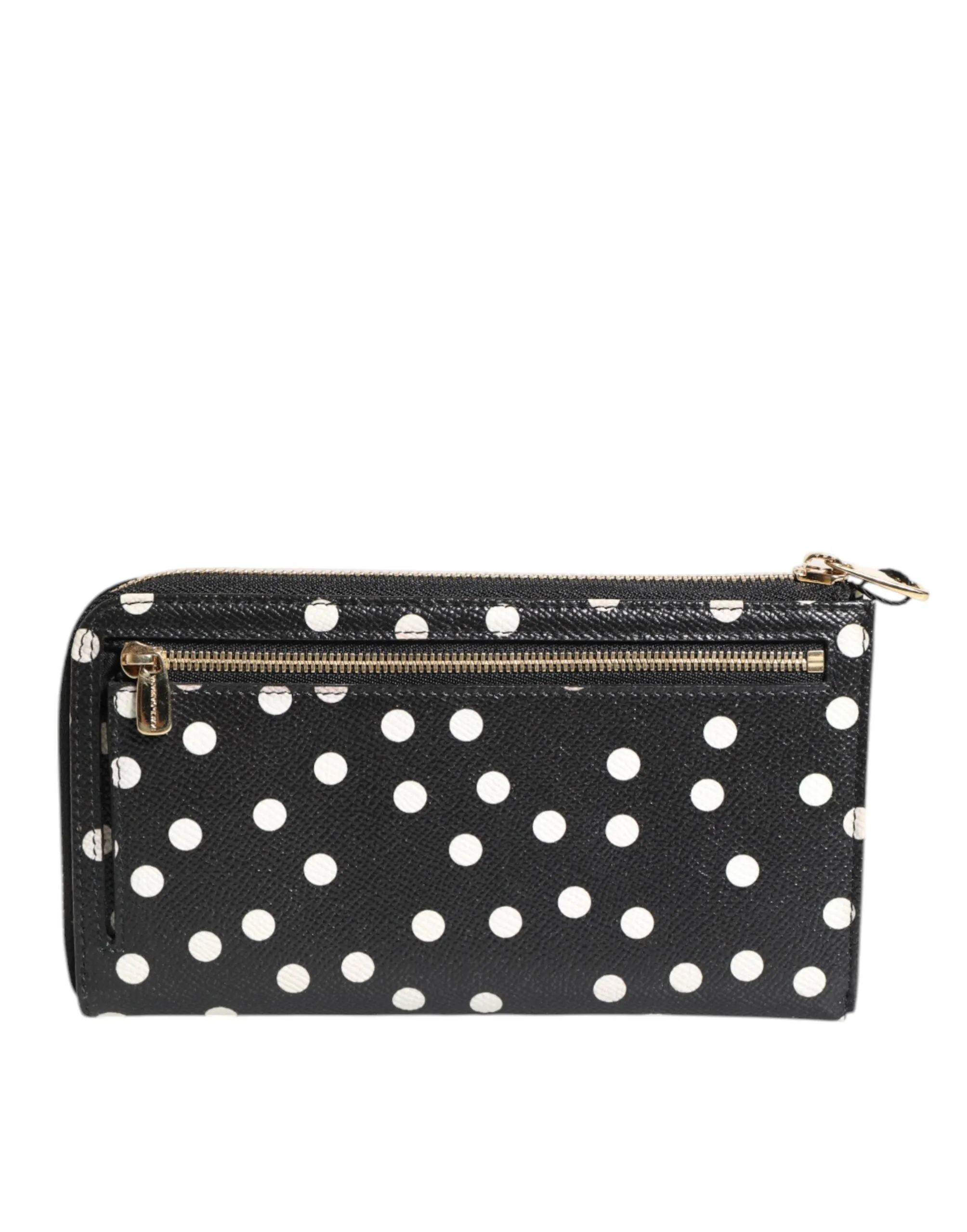 Dolce & Gabbana  Dotted Leather Zip Around Continental Women's Wallet