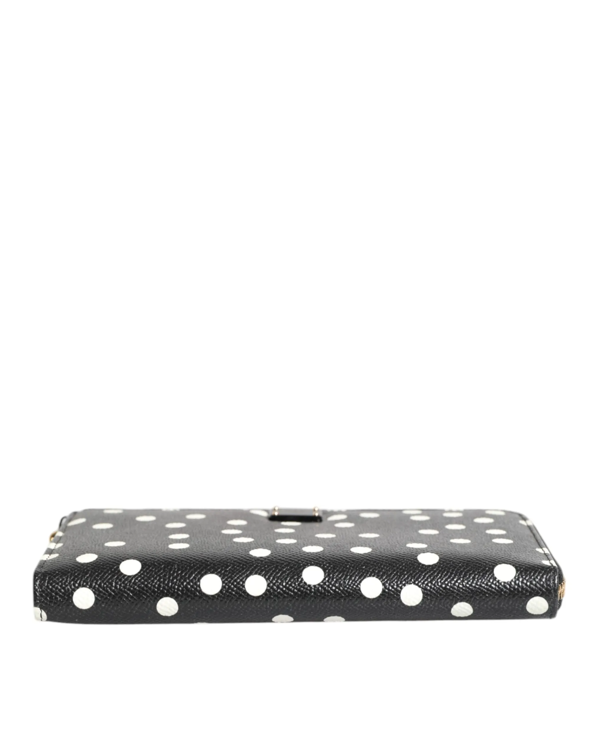 Dolce & Gabbana  Dotted Leather Zip Around Continental Women's Wallet
