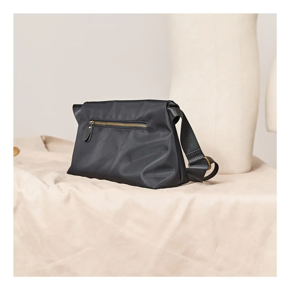Fashion Nylon Mens Black Side Bag Courier Bag Postman Bag Nylon Messenger Bag for Men