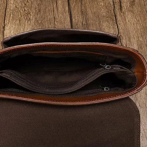 Fashion Womens Black Leather Satchel Handbag Small Brown Satchel Bag Crossbody Bags for Ladies