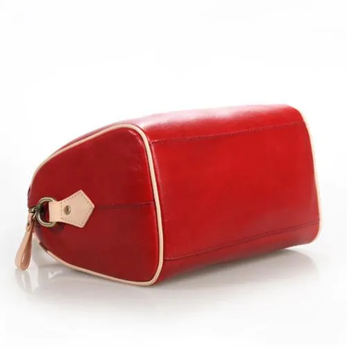 Fashion Womens Tan Leather Small Boston Handbag Best Tan Leather Boston Purse Side Bag