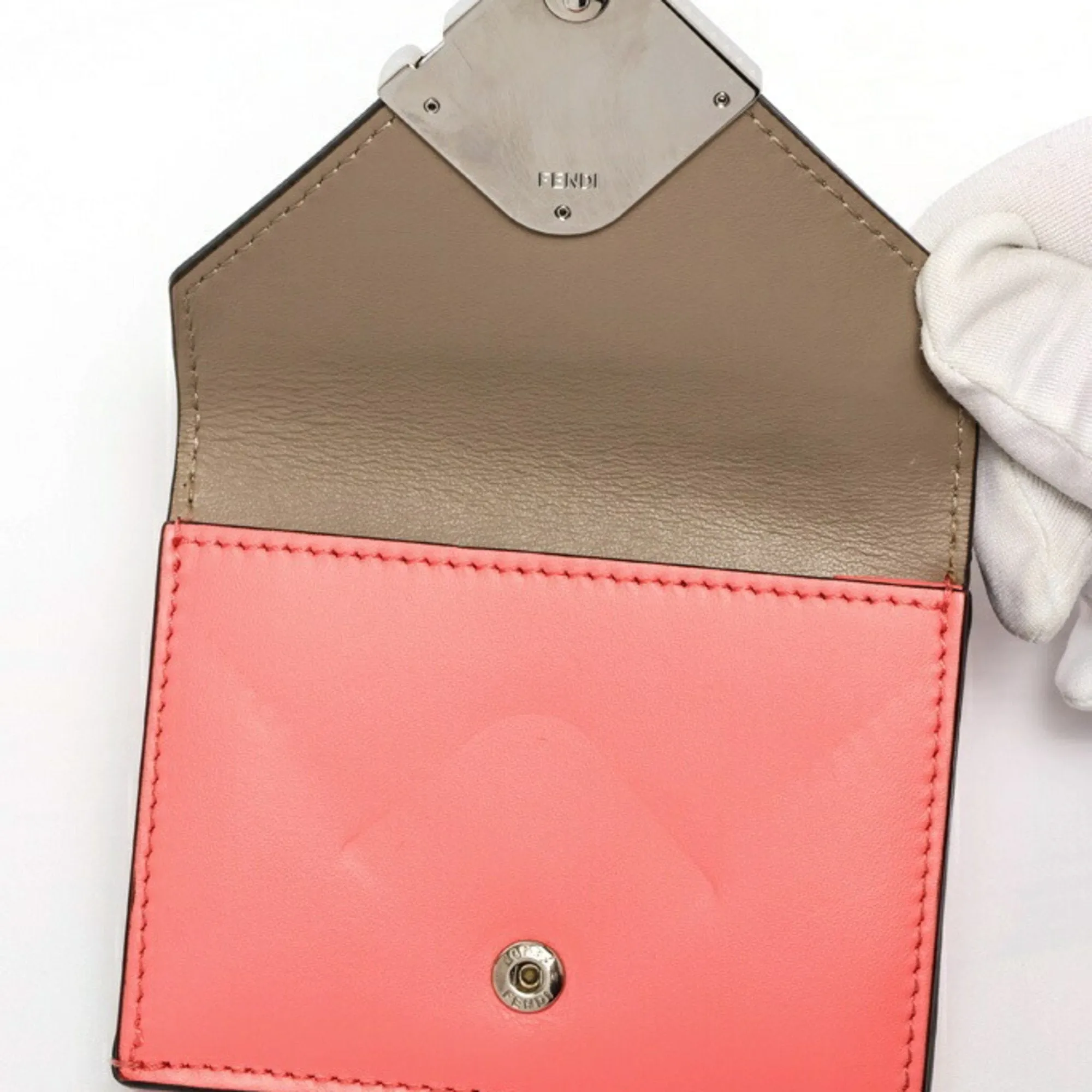Fendi ish pink Leather Wallet (Tri-Fold) (Pre-Owned)