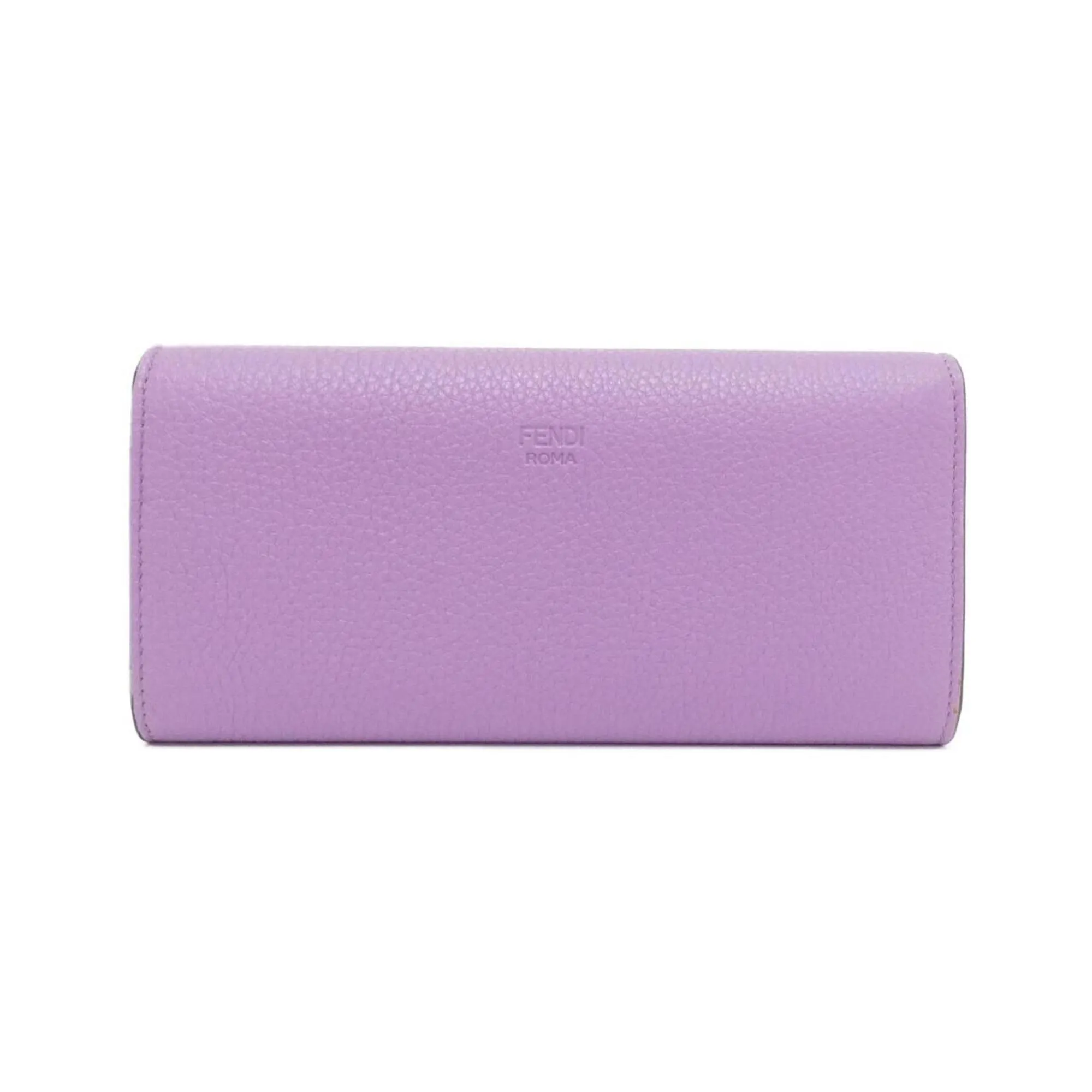 Fendi Leather Long Wallet (Bi-Fold) (Pre-Owned)
