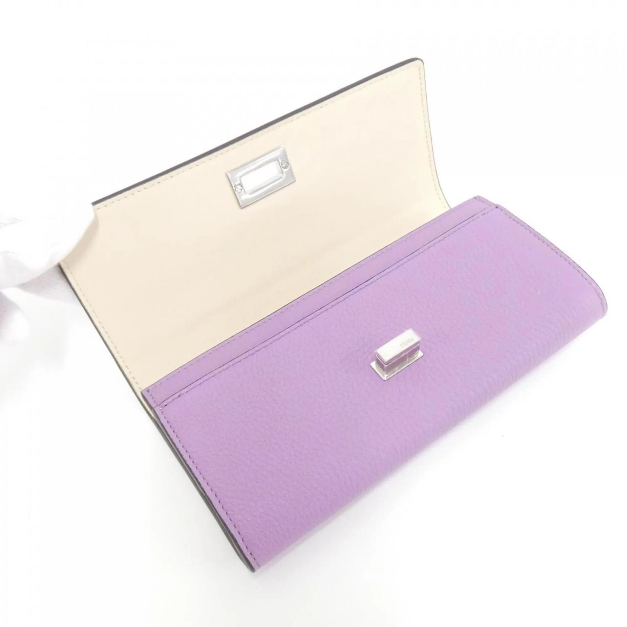Fendi Leather Long Wallet (Bi-Fold) (Pre-Owned)