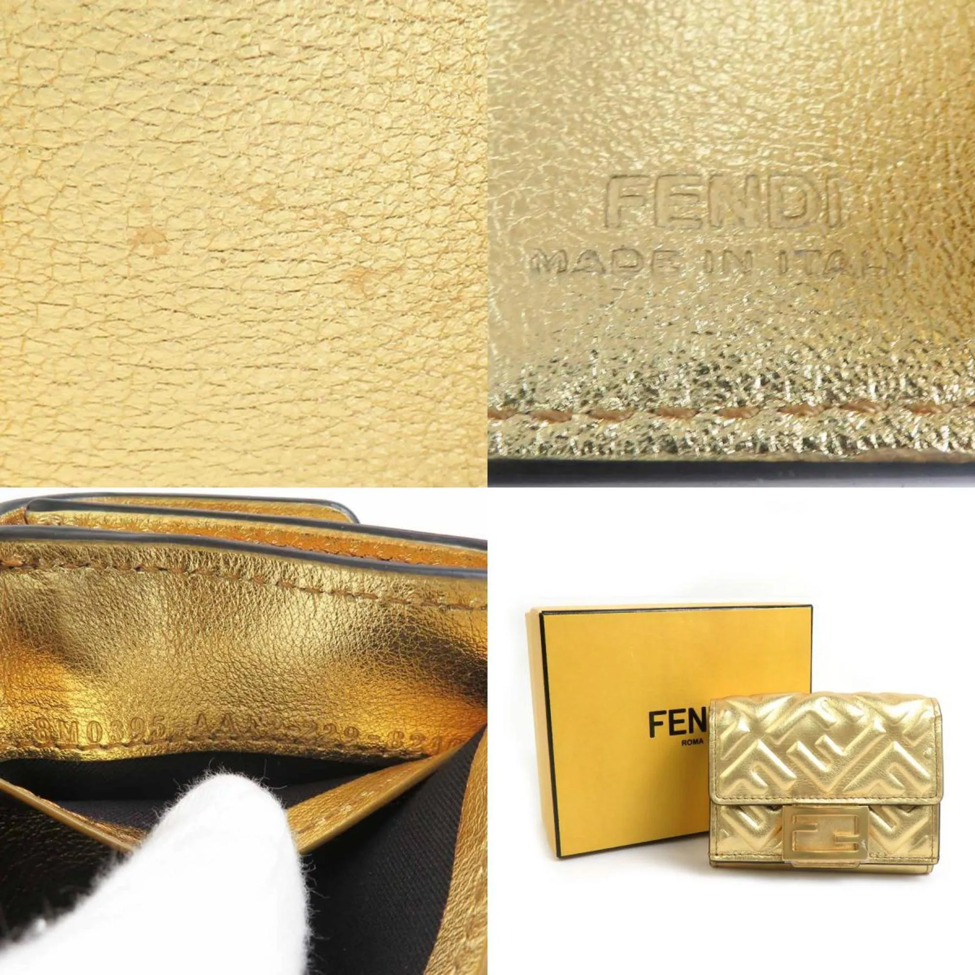 Fendi Leather Wallet (Tri-Fold) (Pre-Owned)